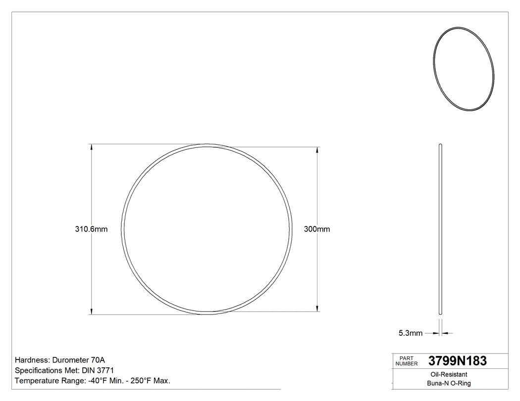 Technical drawing - 3799N183